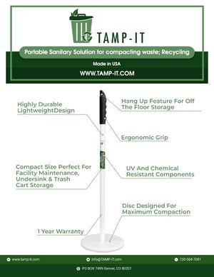 TAMP-IT  18" x 7" Circular compacting Surface - tamp-it