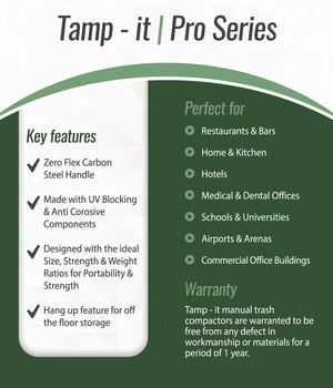 TAMP-IT Pro, Zero Flex 18" x 7-1/2" Circular compacting Surface - tamp-it