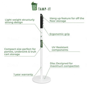 TAMP-IT Pro, Zero Flex 18" x 7-1/2" Circular compacting Surface - tamp-it